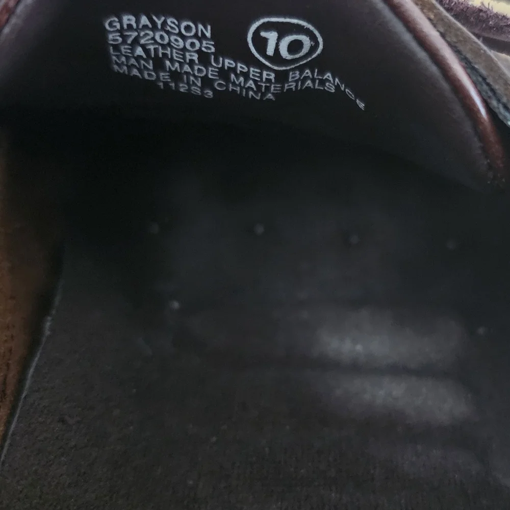 NWOT EARTH SHOE Grayson Mens Brown Leather Slip On Boat Shoes